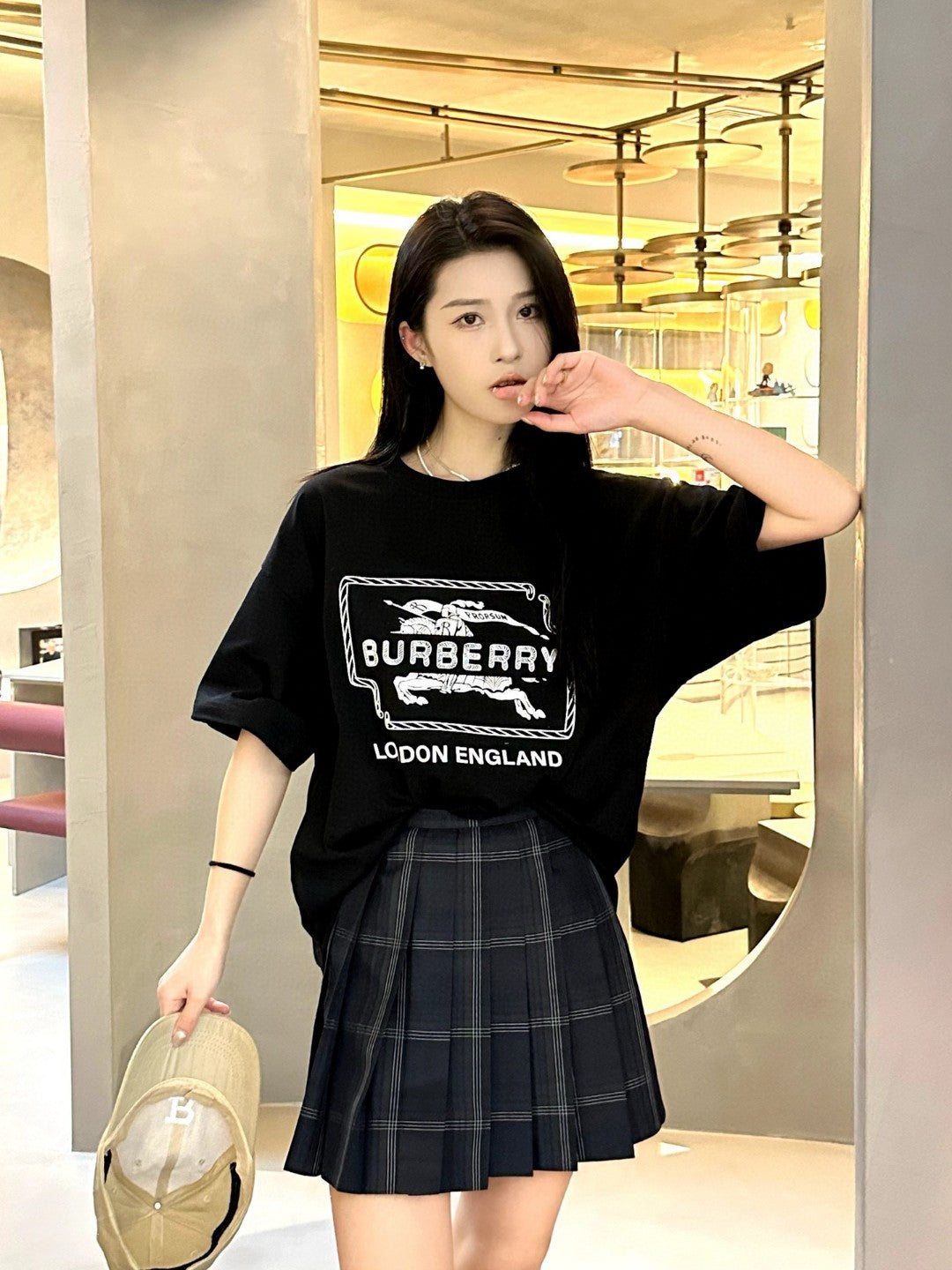 Burberry London England Black Graphic T-Shirt - Phantom Kicks
