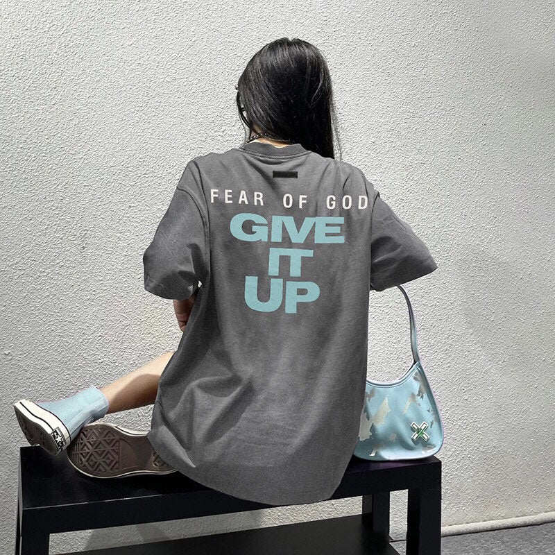 Fear of God T-Shirt with 'Give It Up' Text - Phantom Kicks