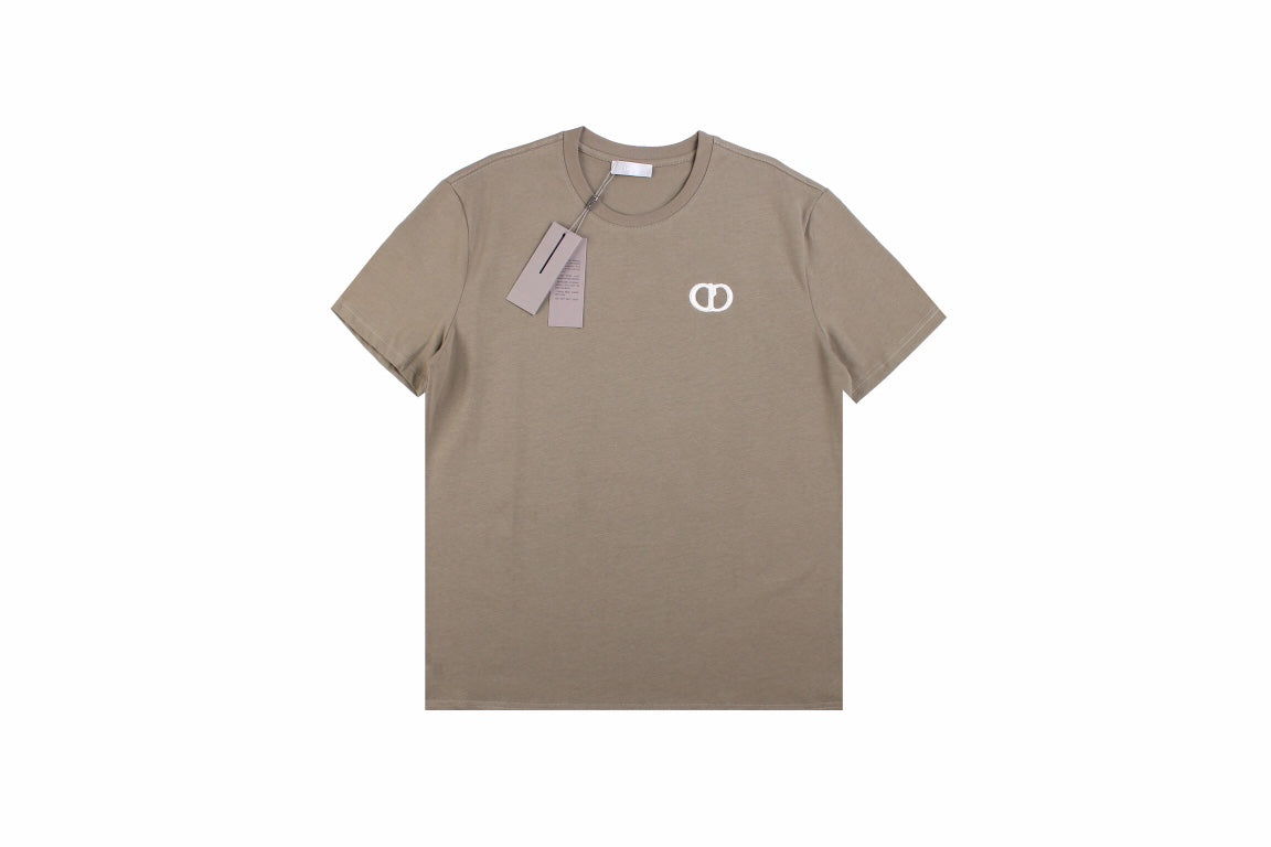 Dior Double D Logo T-Shirt (Khaki) - Phantom Kicks