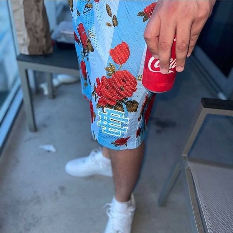 EE Mesh Short Red Rose-Blue - Phantom Kicks