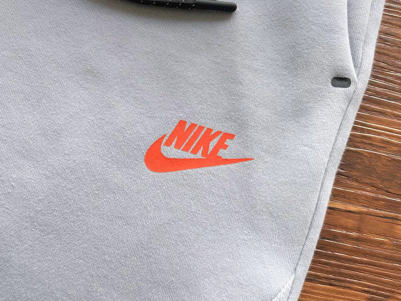 NIKE TECH FLEECE PANTS x WOLF GREY/AQUAMARINE/ORANGE - Phantom Kicks