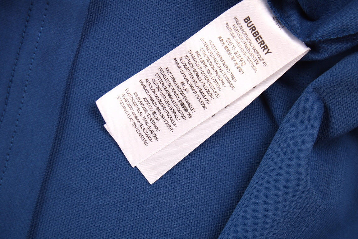 Burberry T-shirt with Gothic Logo (Blue) - Phantom Kicks