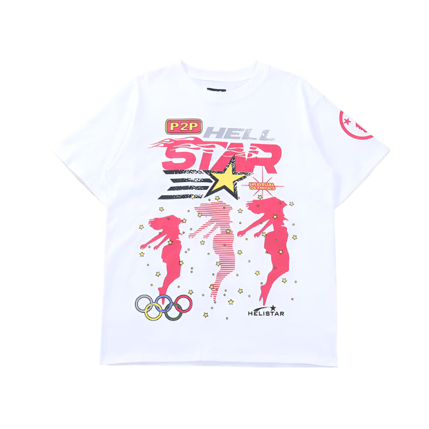 Hellstar "Path To Paradise" White T-Shirts - Phantom Kicks