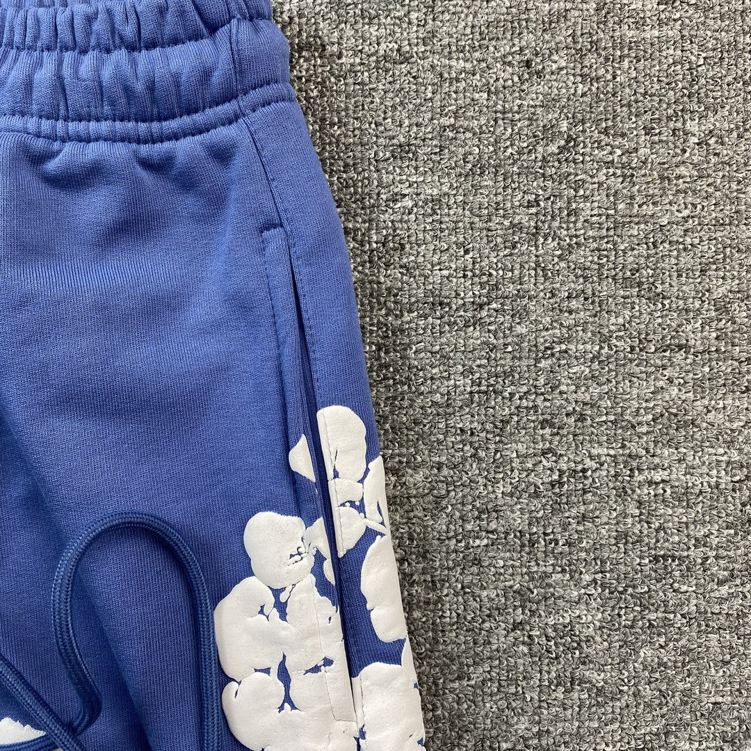 DENIM TEARS COTTON WREATH SWEATPANTS BLUE - Phantom Kicks