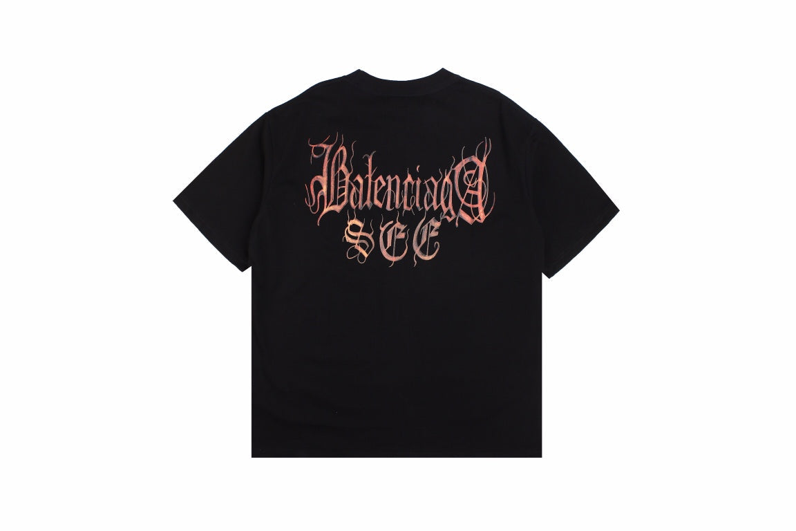 BALENCIAGA LOGO T-SHIRT BLACK - Phantom Kicks