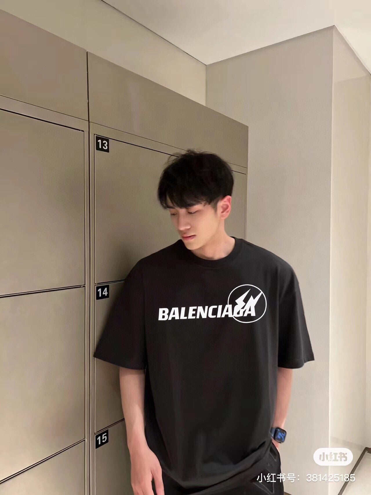 BALENCIAGA LOGO T-SHIRT BLACK - Phantom Kicks