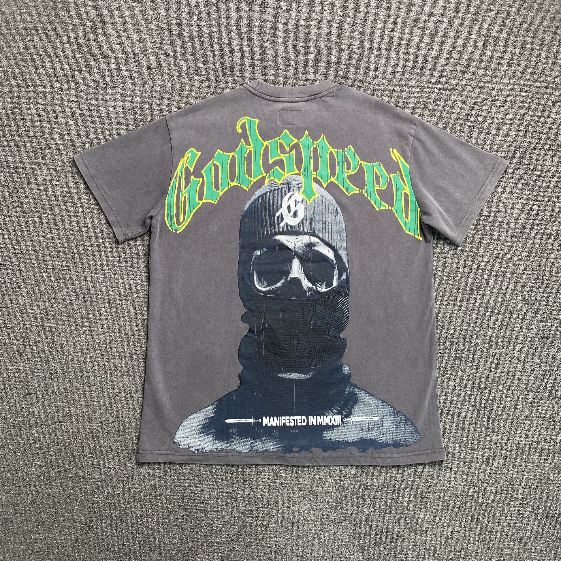 GODSPEED BALACLAVA SZN T-SHIRT WASHED GREY - Phantom Kicks