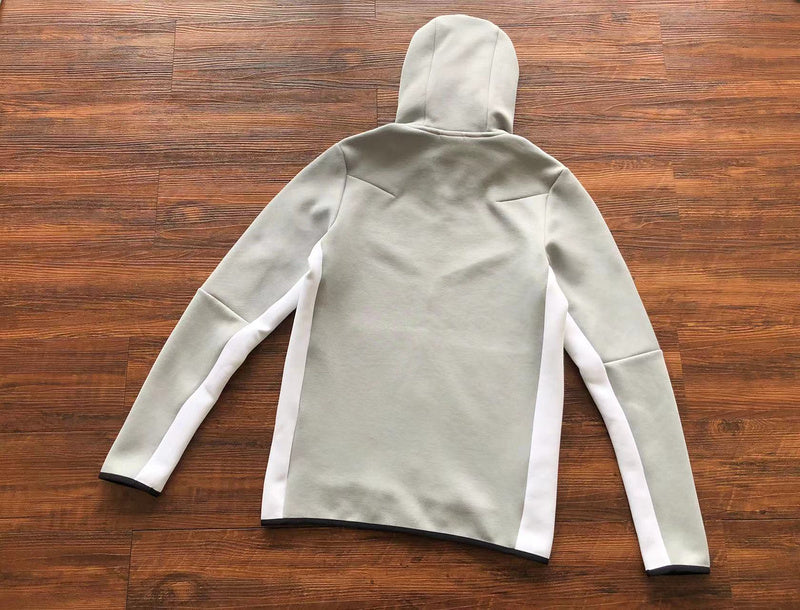 NIKE TECH FLEECE HOODIE x WHITE/GREY - Phantom Kicks