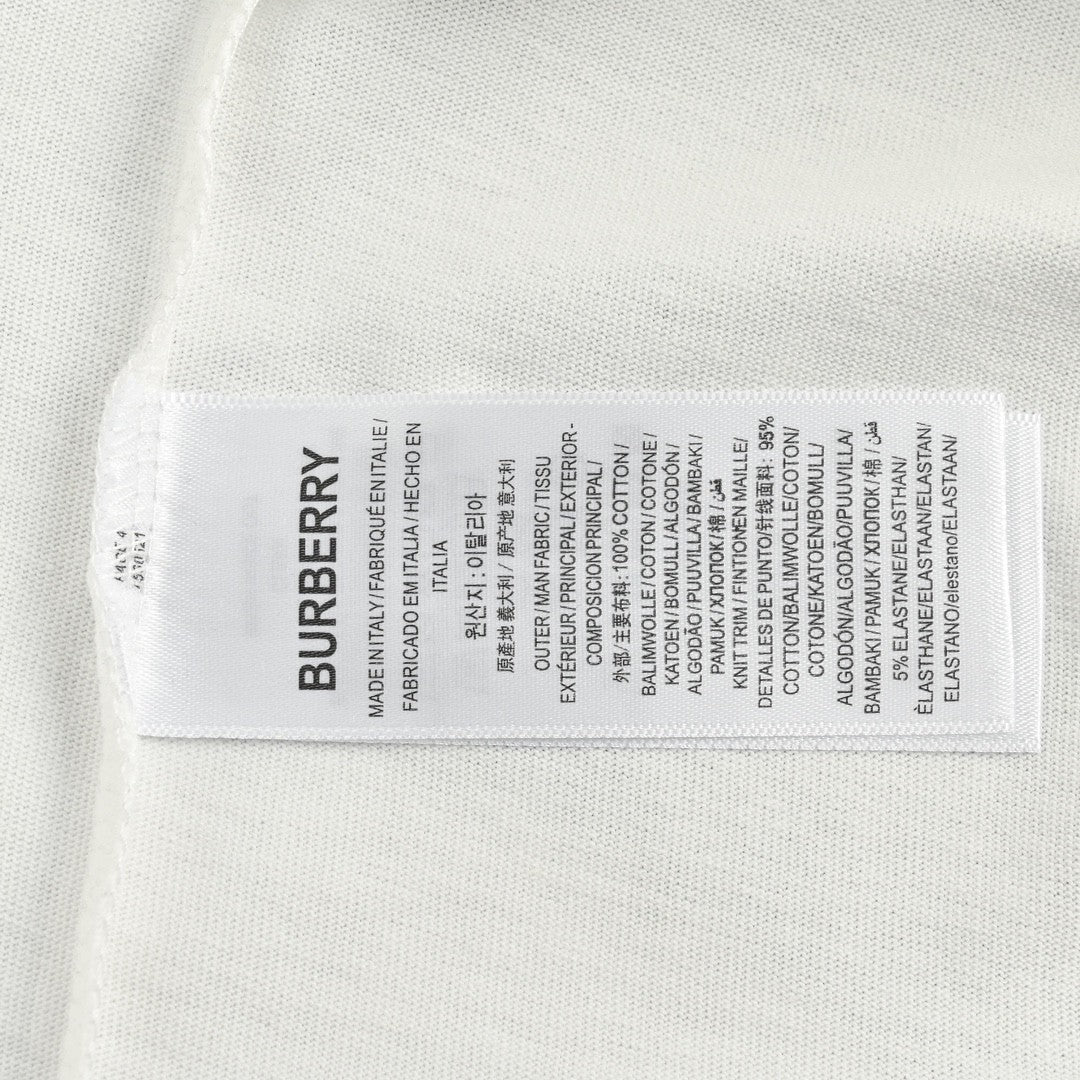 Burberry White T-Shirt with Knight Graphic - Phantom Kicks