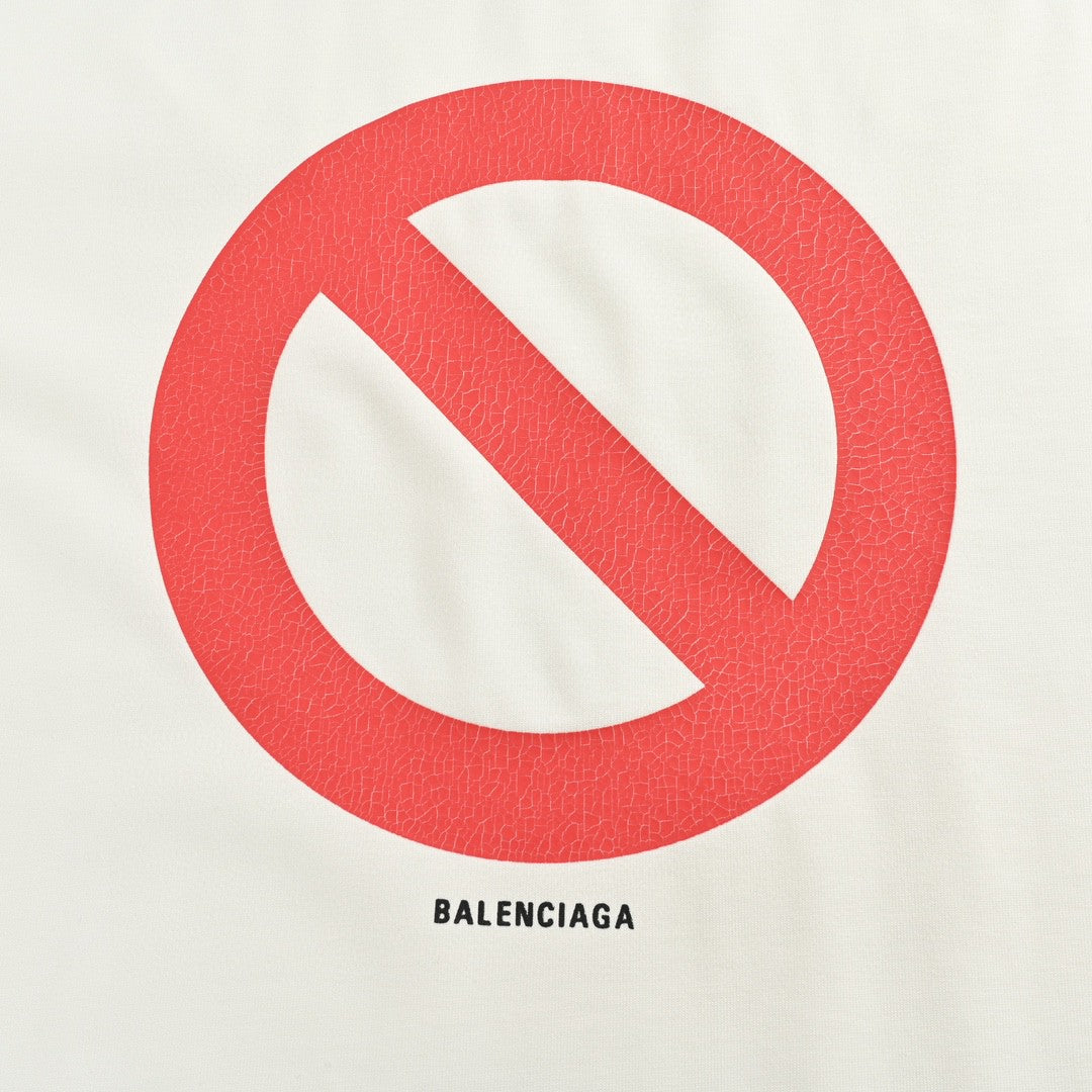 Balenciaga T-Shirt - Prohibition Symbol - Phantom Kicks