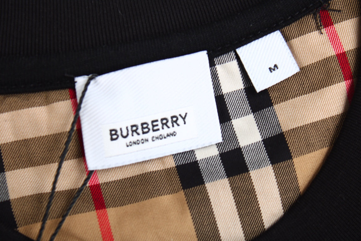 Burberry Check Sleeve T-Shirt (Black) - Phantom Kicks