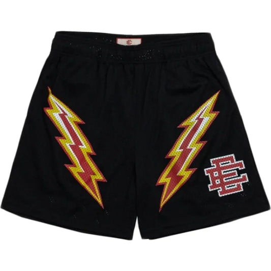 EE Shorts Black Red Lightning - Phantom Kicks