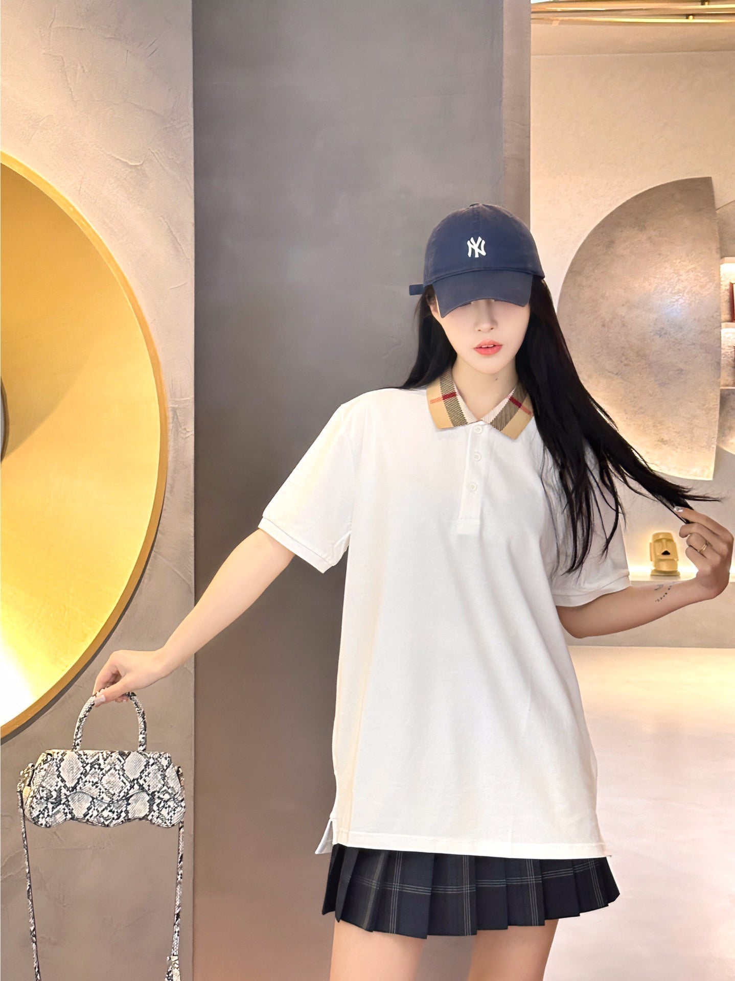 Burberry Polo Shirt (White) - Phantom Kicks