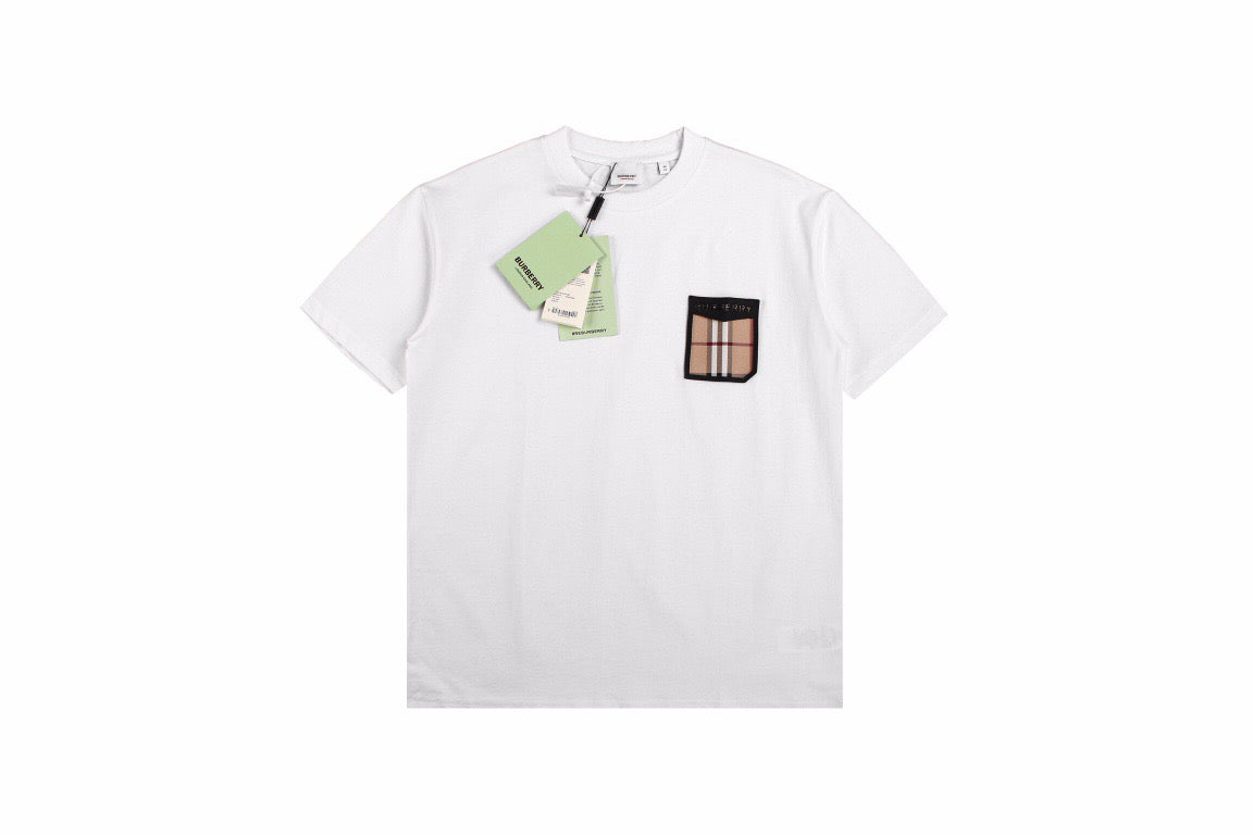 Burberry T-shirt with Check Pocket - Phantom Kicks