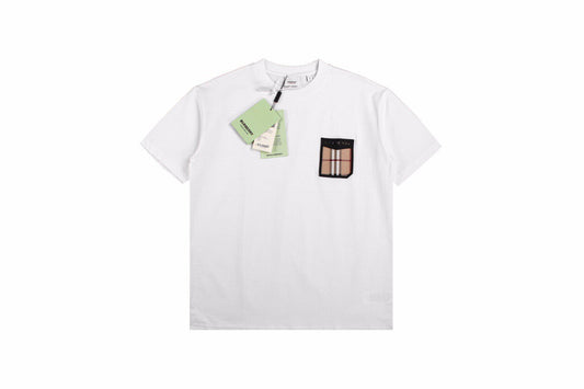 Burberry T-shirt with Check Pocket - Phantom Kicks