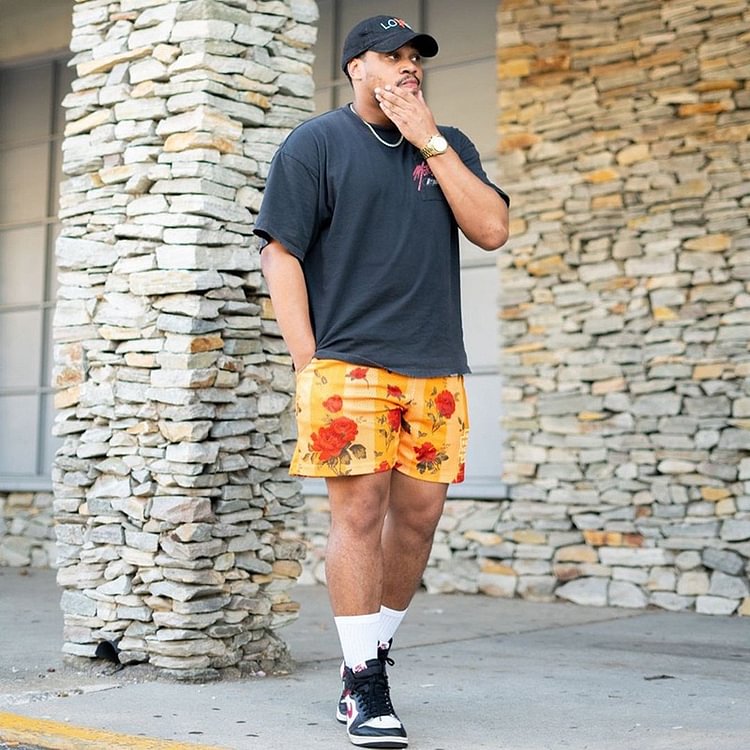 EE Mesh Short Red Rose-Yellow - Phantom Kicks