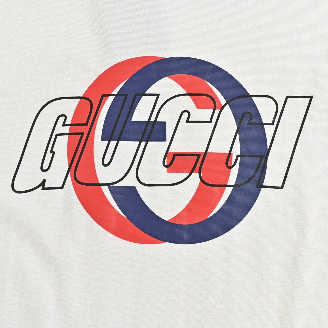 Gucci White T-Shirt with Overlapping Logo - Phantom Kicks