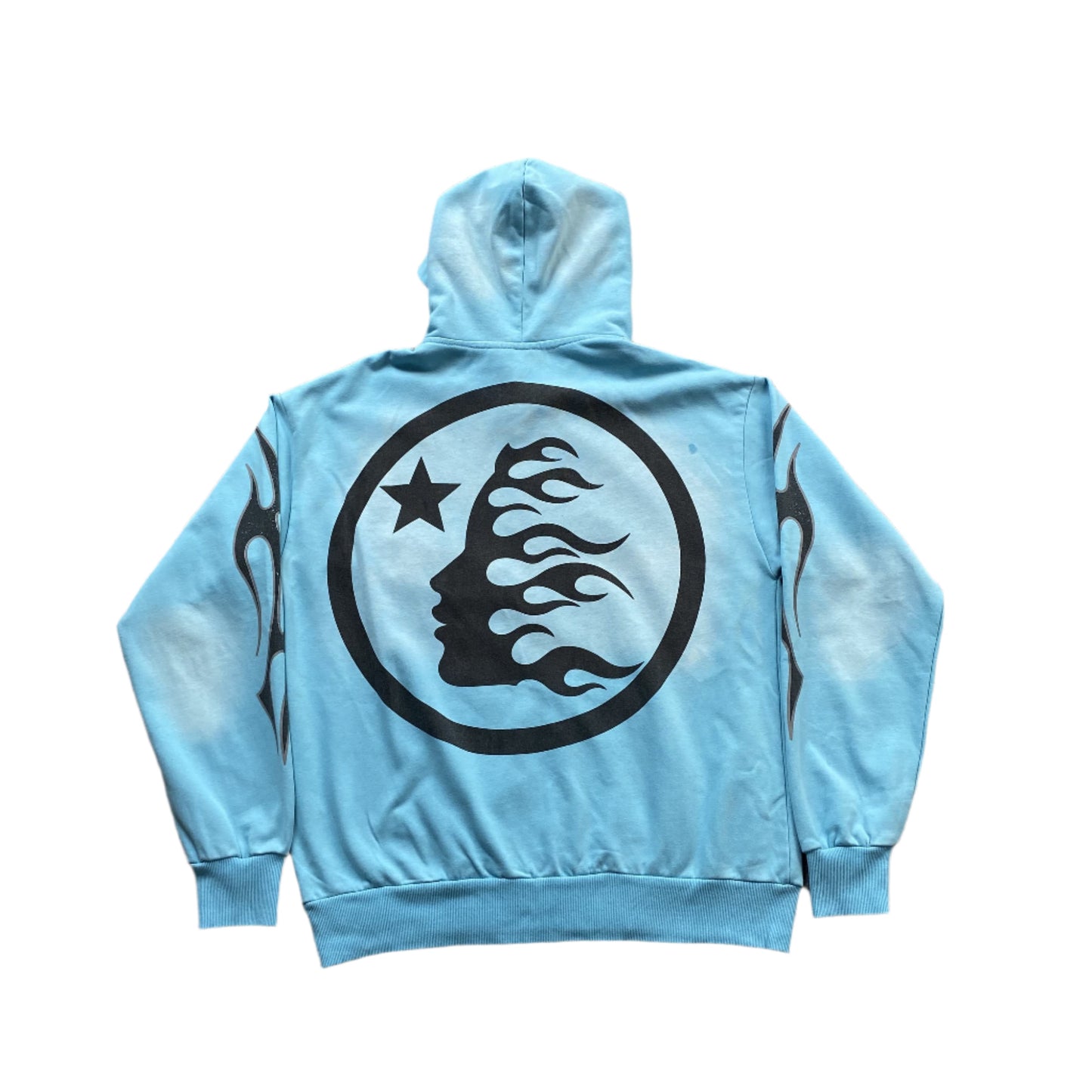 Hellstar "Records" Sky Blue Zip Hoodie - Phantom Kicks