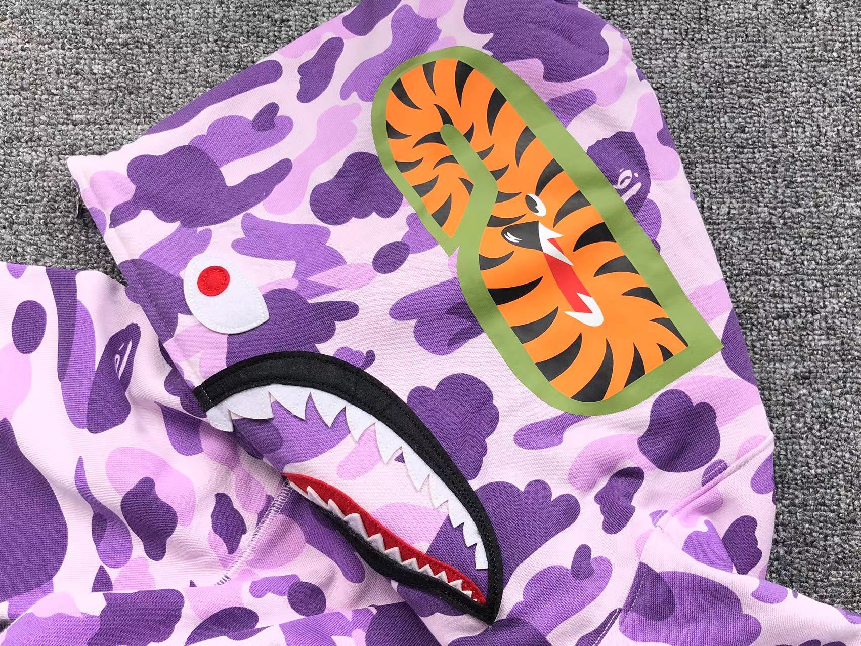 BAPE COLOR CAMO FULL ZIP HOODIE PURPLE - Phantom Kicks
