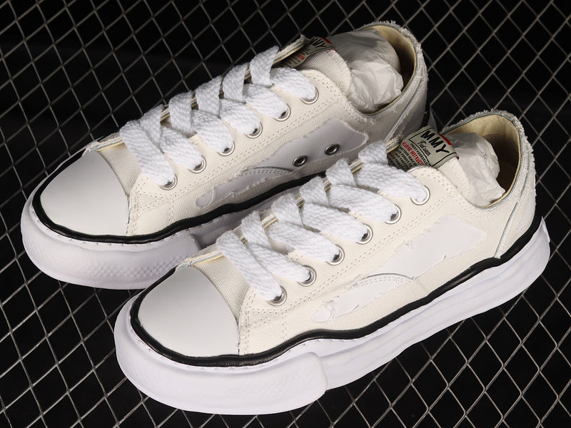 MAISON MIHARA YASUHIRO PETERSON OG SOLE CANVAS LOW WHITE - Phantom Kicks