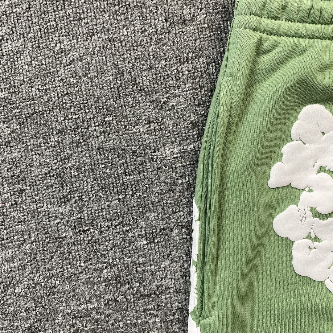 DENIM TEARS COTTON WREATH SWEATPANTS LIGHT GREEN - Phantom Kicks