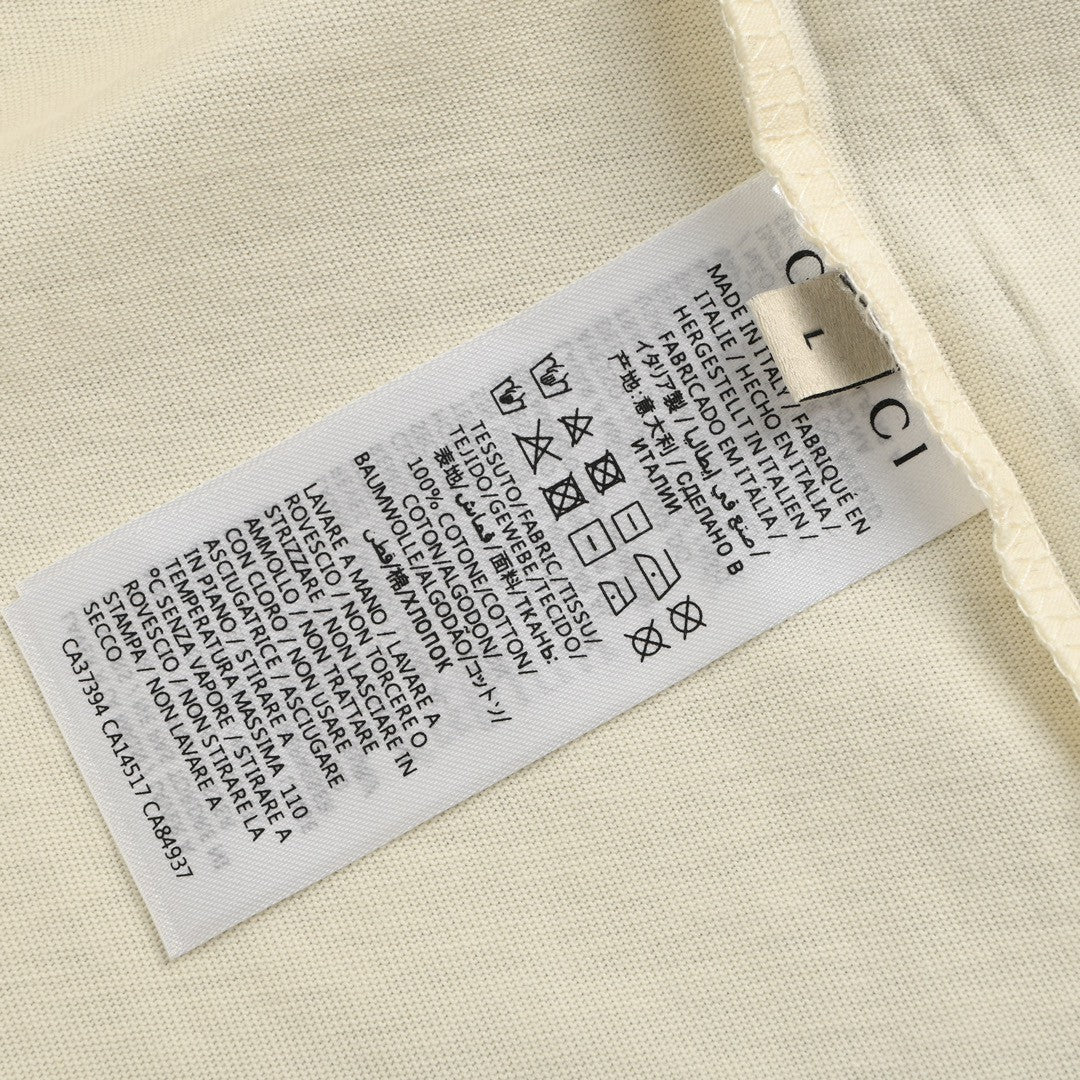 Gucci Cream T-Shirt with Dragon Cartoon - Phantom Kicks