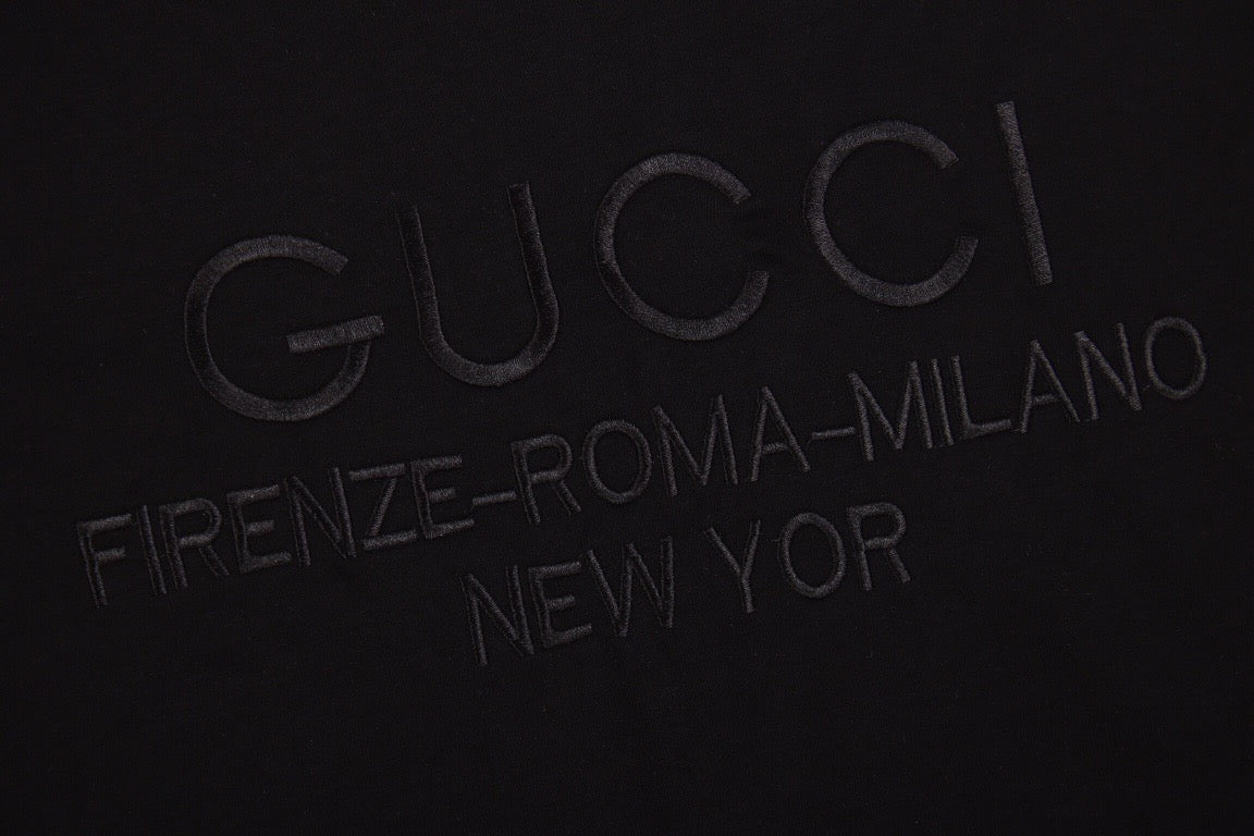 Gucci T-shirt with Embroidered Cities - Phantom Kicks