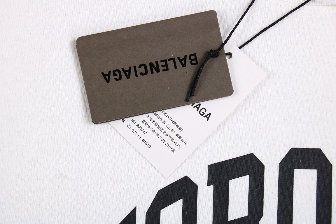 BALENCIAGA TORONTO LOGO T-SHIRT WHITE - Phantom Kicks