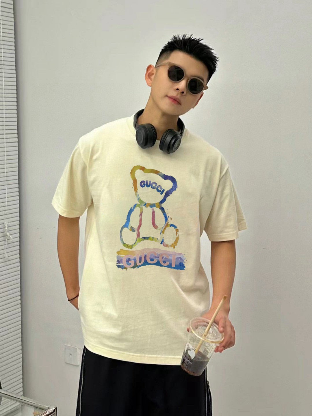 Gucci Teddy Bear Graphic T-Shirt - Phantom Kicks