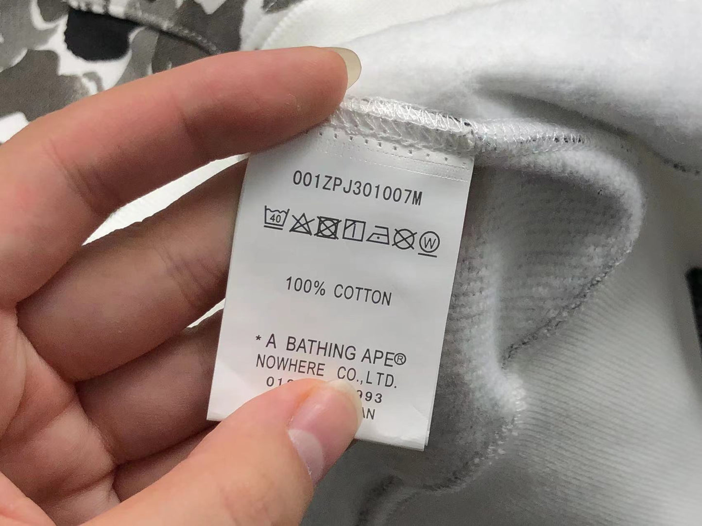 BAPE ABC CAMO SHARK FULL ZIP HOODIE GREY - Phantom Kicks