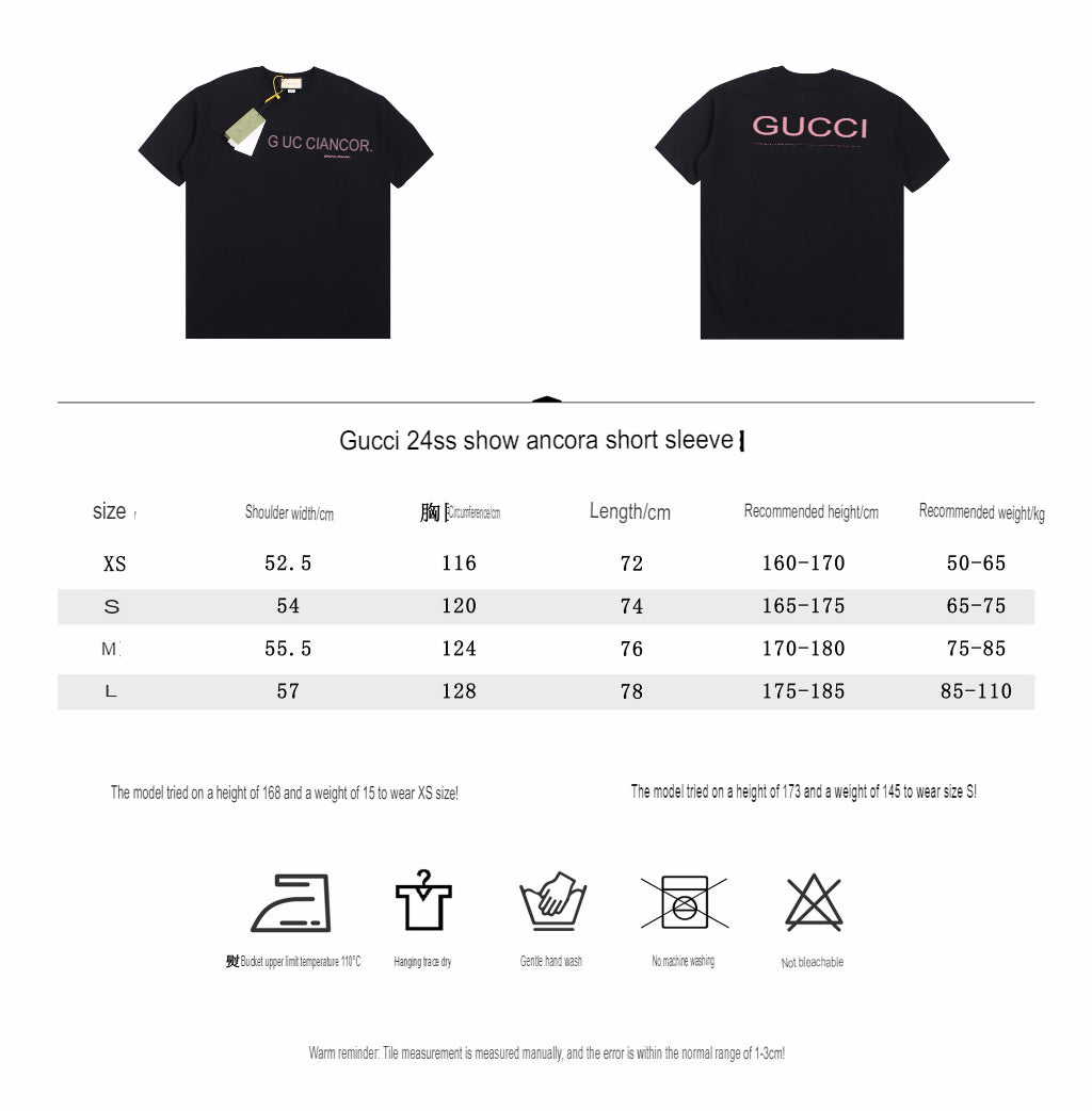 Gucci ANCOR. T-Shirt (Black) - Phantom Kicks
