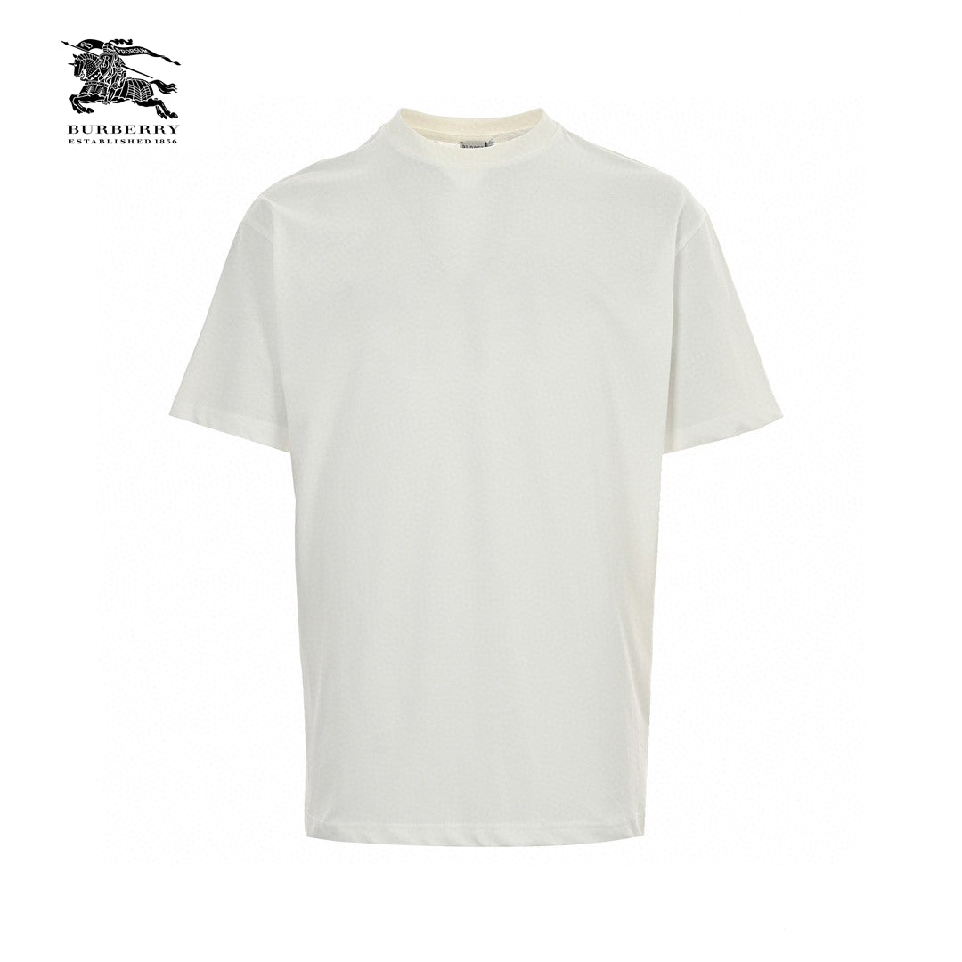 Burberry White T-Shirt with Knight Graphic - Phantom Kicks