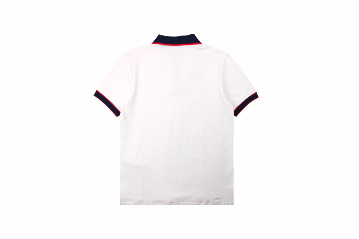 Gucci Polo Shirt with Web Collar (White) - Phantom Kicks