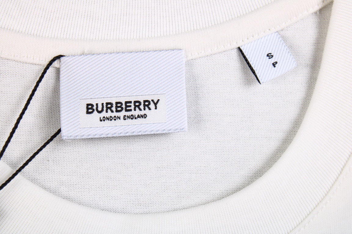 Burberry Check Panel T-Shirt (White) - Phantom Kicks