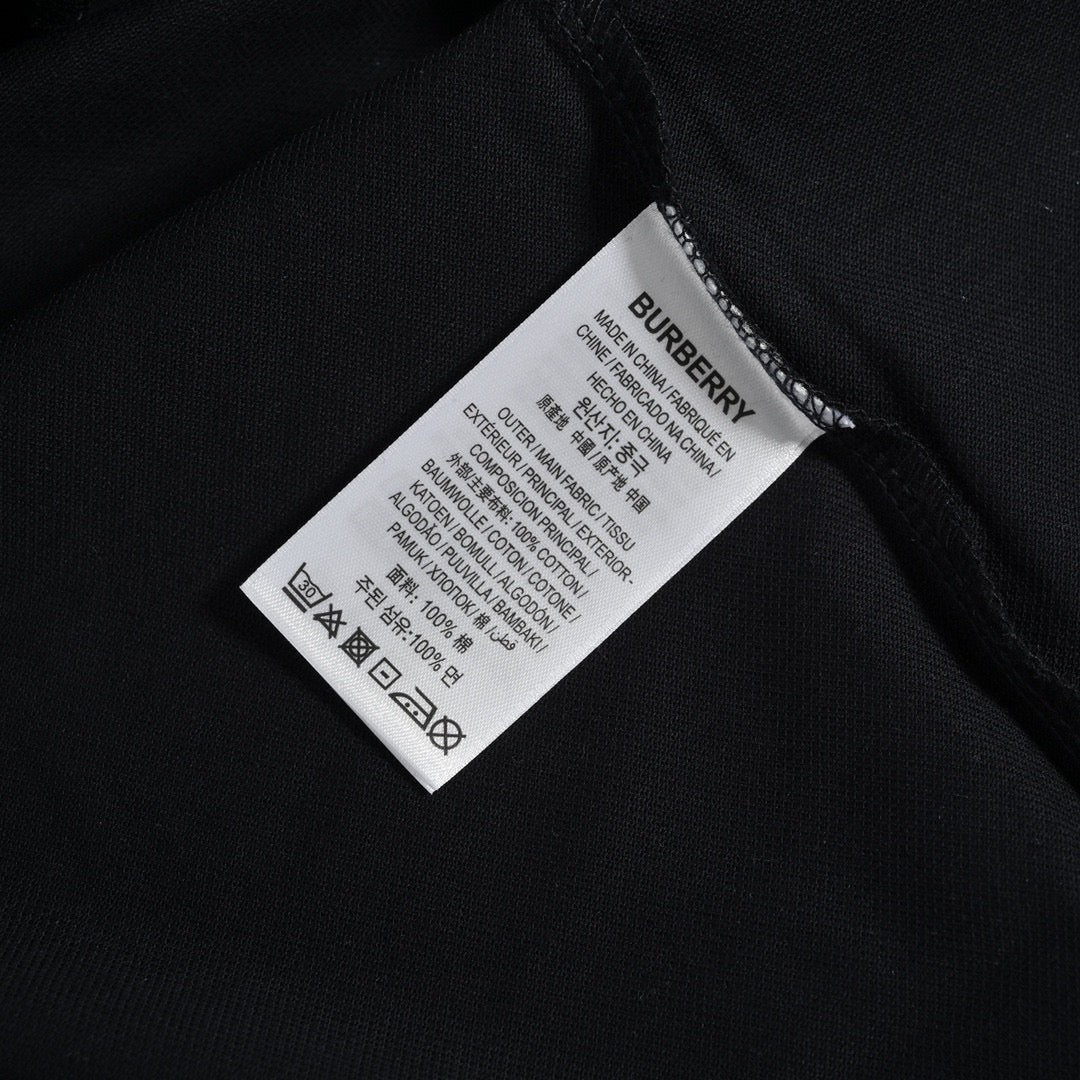 Burberry Striped Collar Black Polo Shirt - Phantom Kicks