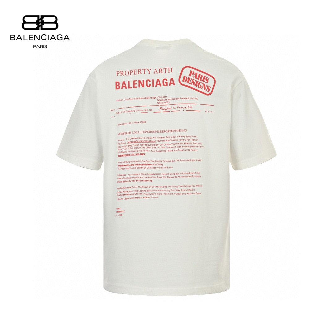 Balenciaga Stencil Logo T-Shirt (White) - Phantom Kicks