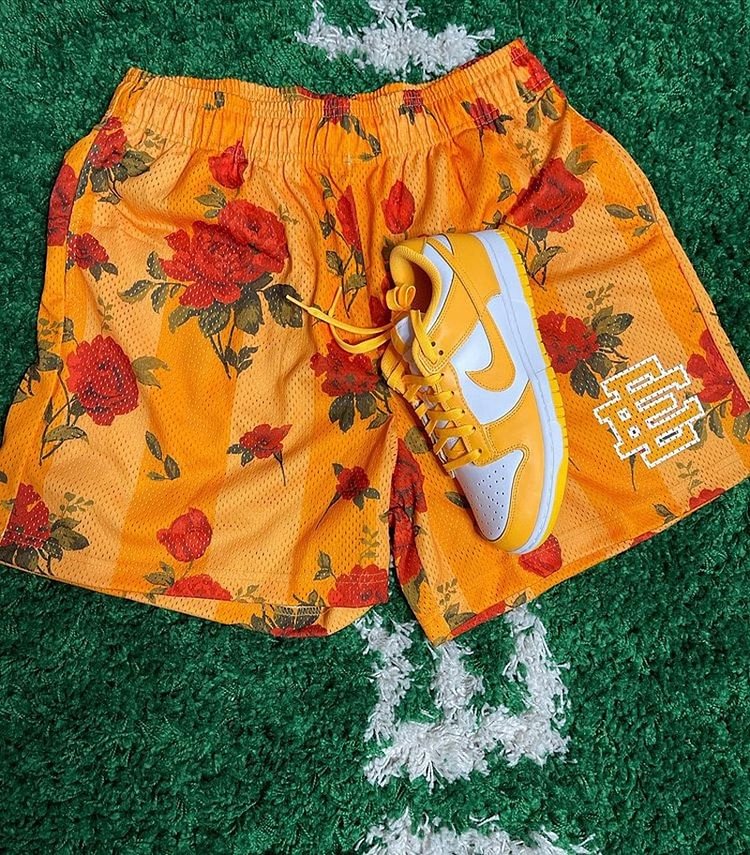 EE Mesh Short Red Rose-Yellow - Phantom Kicks
