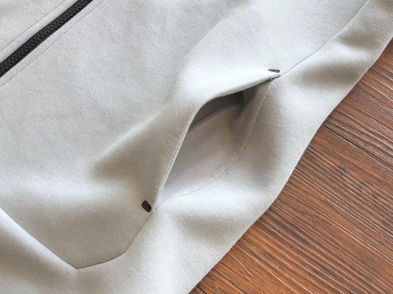 NIKE TECH FLEECE HOODIE x GREY/WHITE - Phantom Kicks