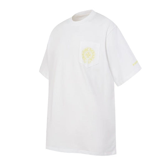Chrome Hearts Classic Crewneck T-Shirt in White/Yellow