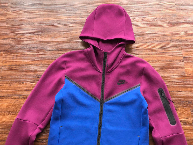 NIKE TECH FLEECE HOODIE x SANGRIA/GAME ROYAL - Phantom Kicks