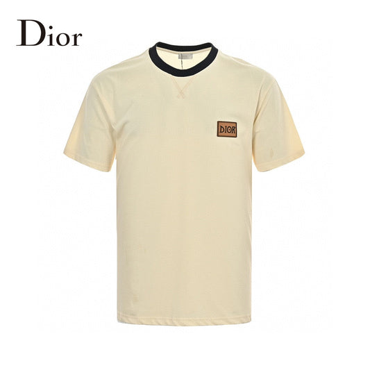 Dior Cream T-Shirt with Black Trim - Phantom Kicks