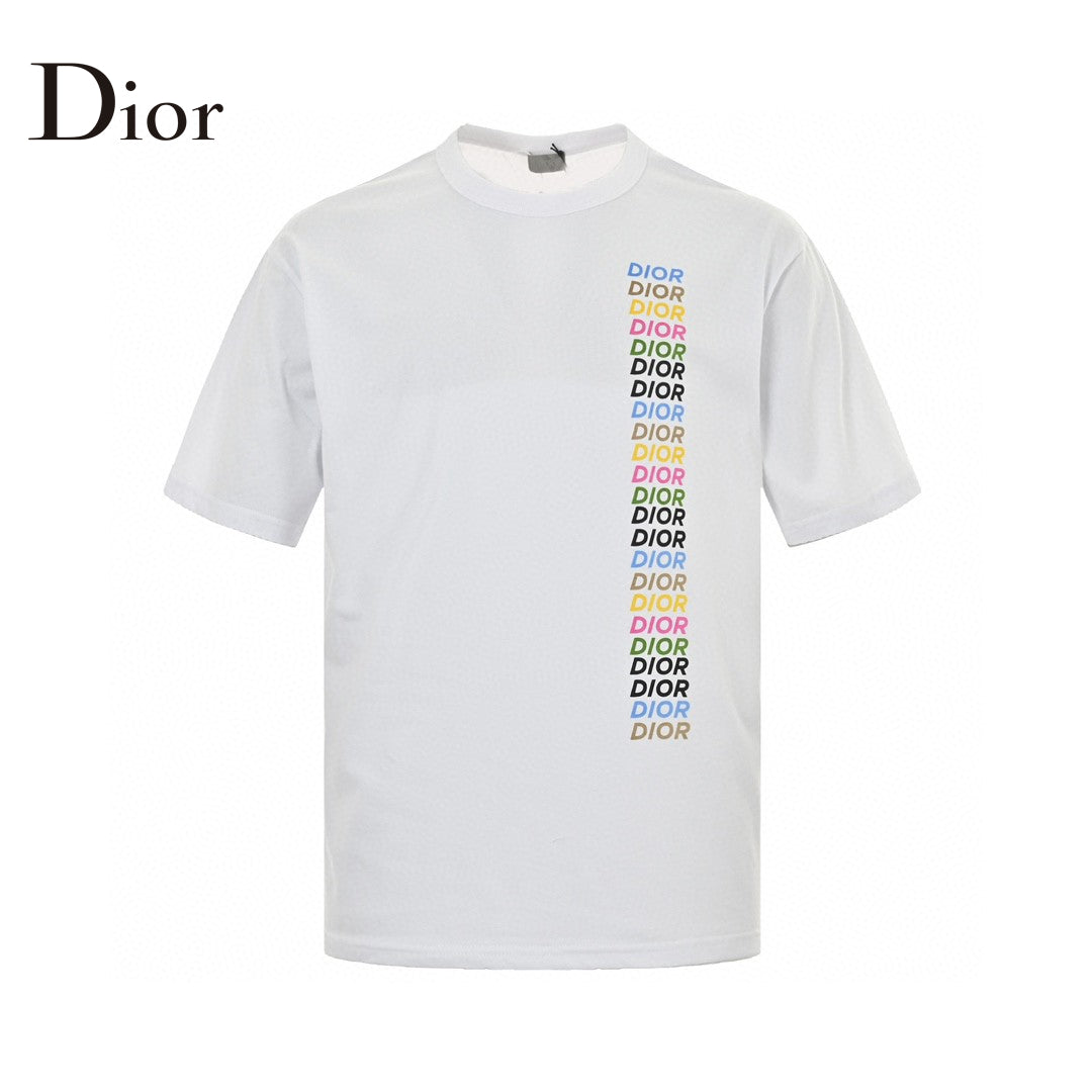 Dior T-Shirt - Multicolor Vertical Logo - Phantom Kicks