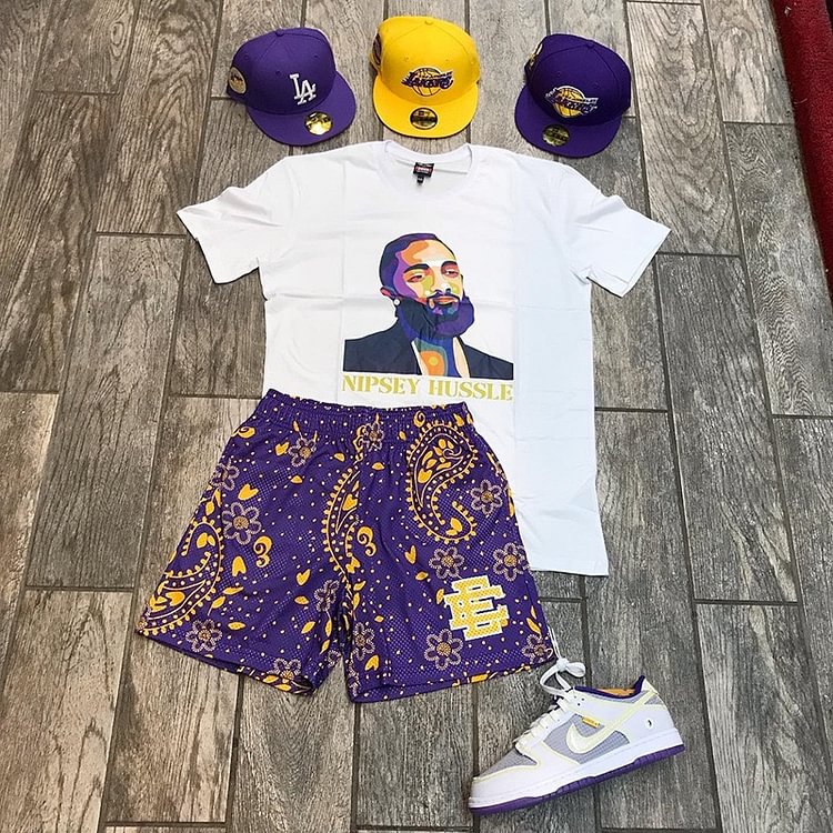 EE Basic Short Purple Paisley - Phantom Kicks