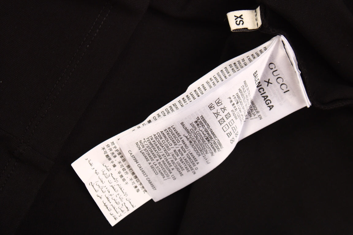 GUCCI x BALENCIAGA DRIP LOGO T-SHIRT BLACK - Phantom Kicks