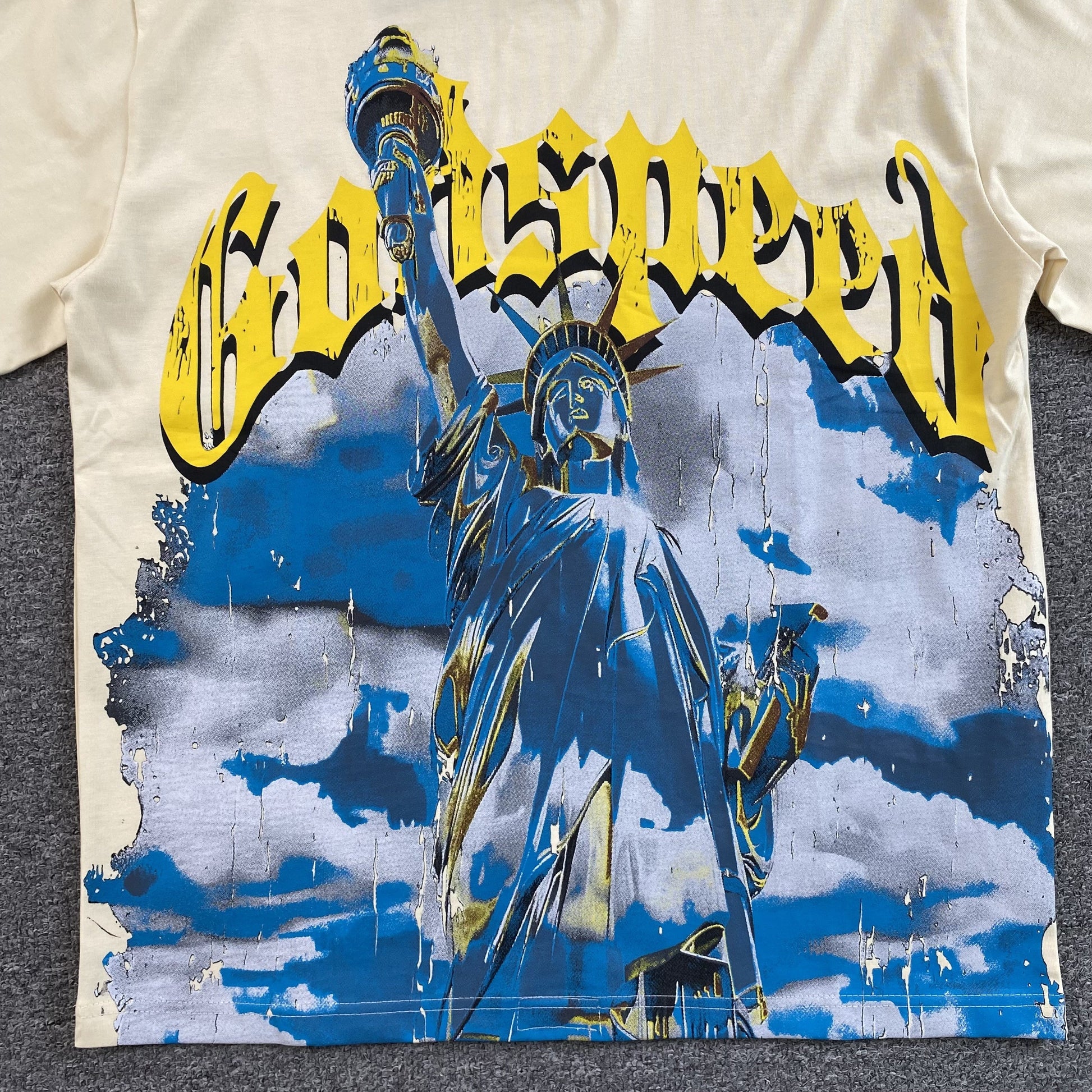 GODSPEED CHROME LIBERTY T-SHIRT BONE - Phantom Kicks