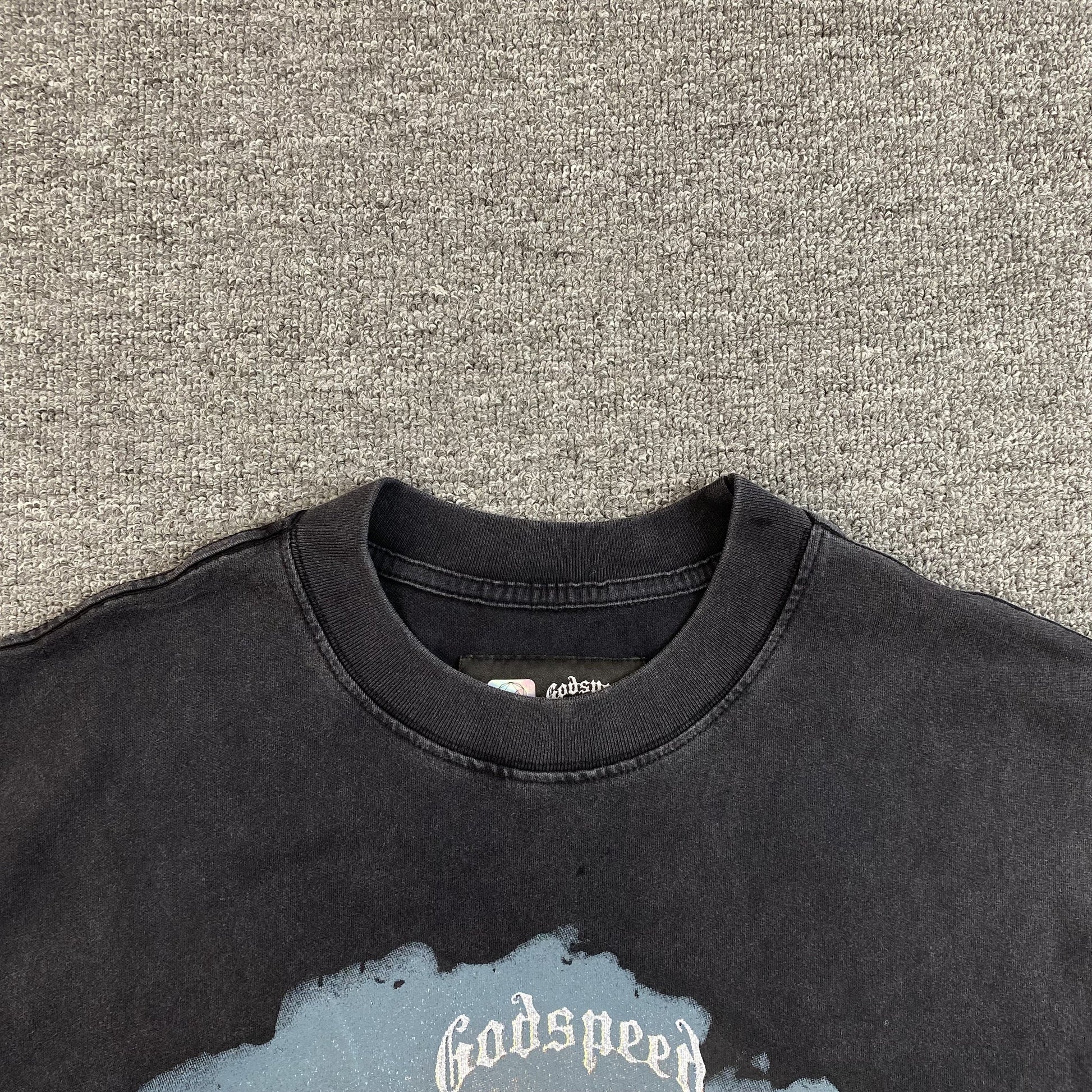 GODSPEED HOLLYWEIRD T-SHIRT WASHED BLACK - Phantom Kicks