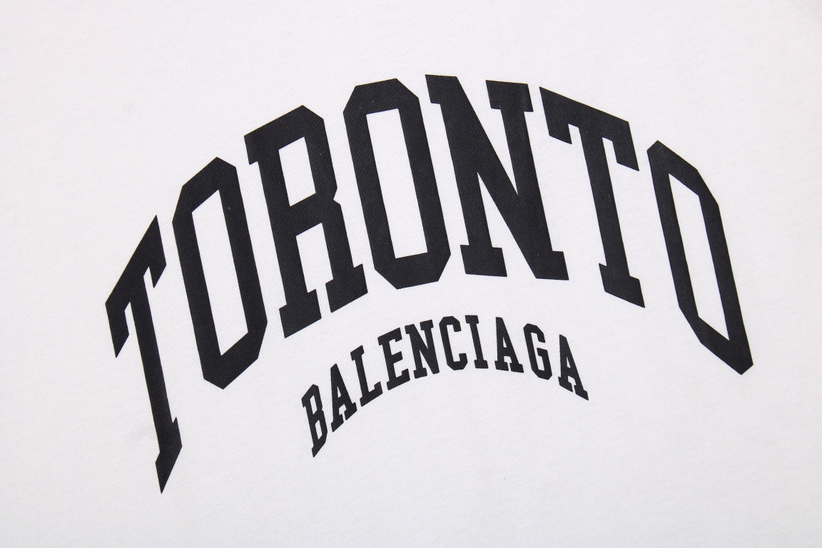 BALENCIAGA TORONTO LOGO T-SHIRT WHITE - Phantom Kicks
