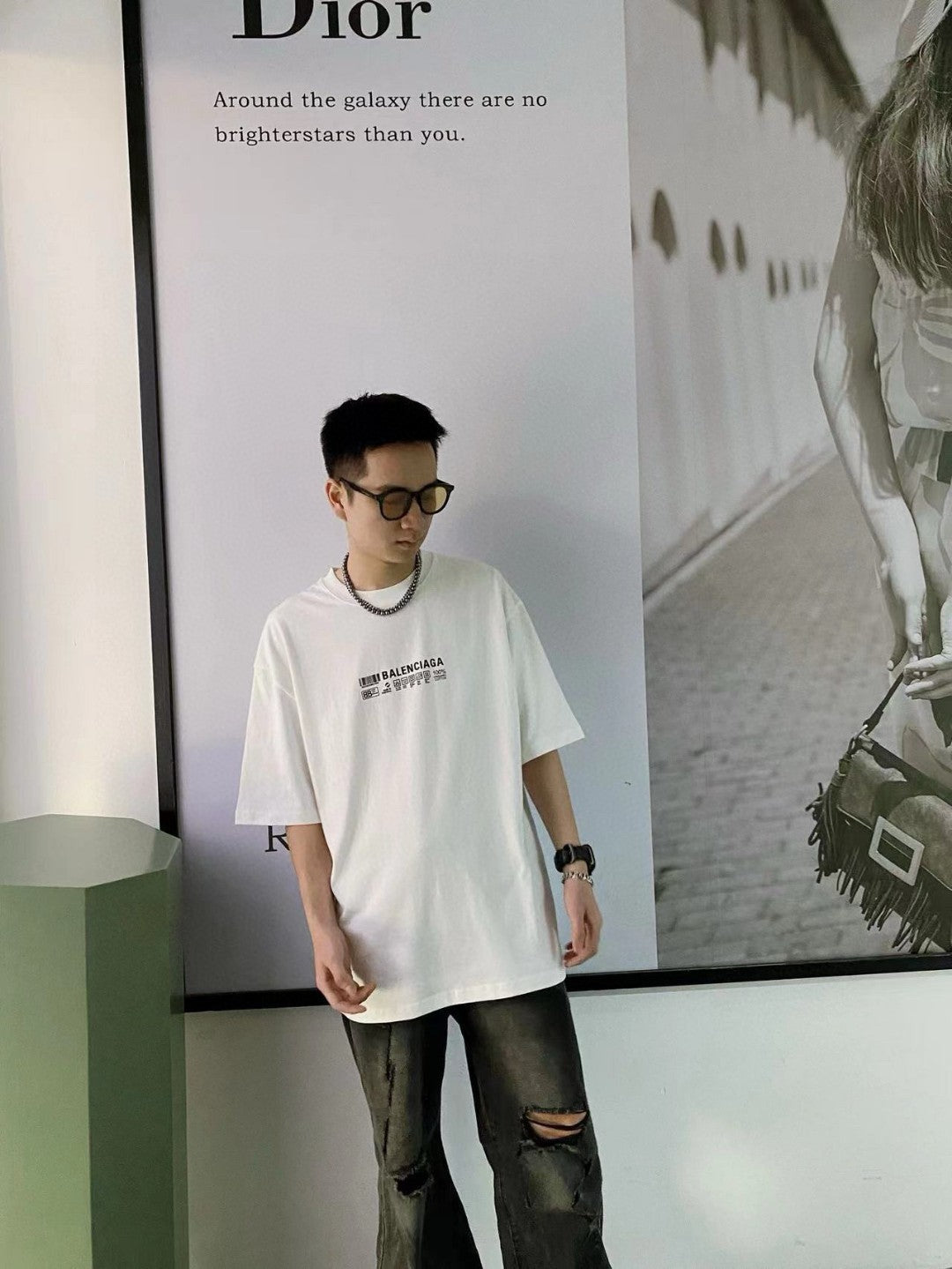 Balenciaga T-Shirt - Barcode Graphic - Phantom Kicks