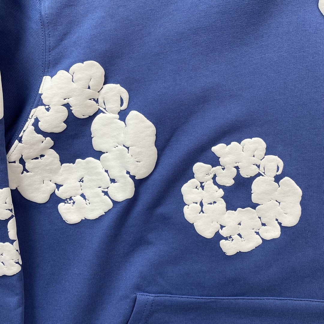 DENIM TEARS COTTON WREATH HOODIE BLUE - Phantom Kicks