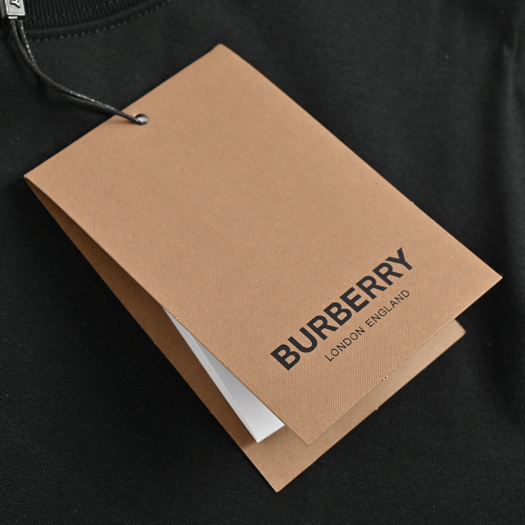Burberry T-Shirt - Black with Graphic Design - Phantom Kicks